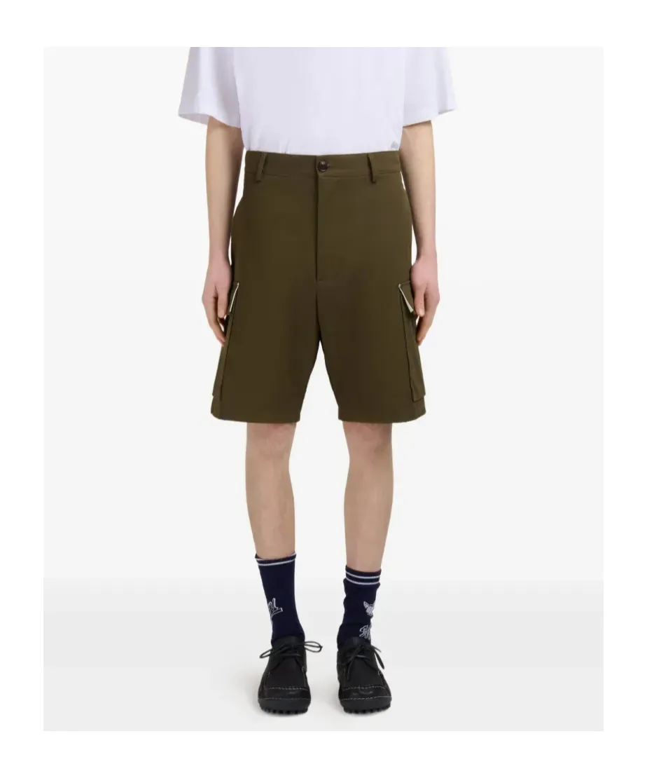 Gabardine Cargo Shorts