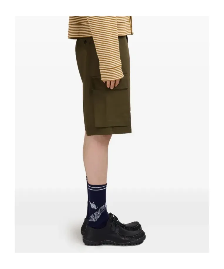 Gabardine Cargo Shorts