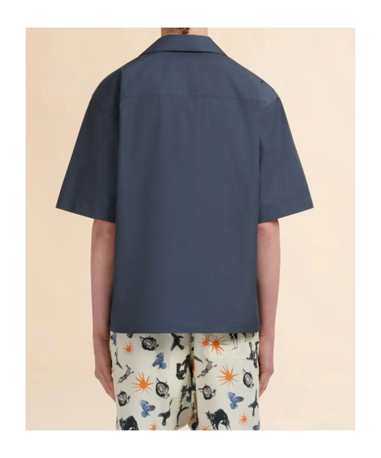 Organic Cotton Poplin Bowling Shirt