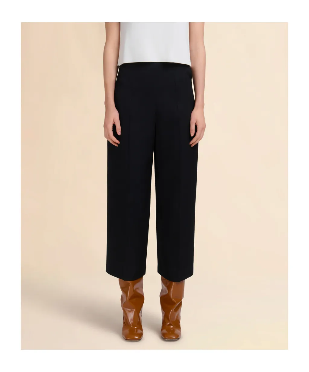 Virgin Wool High-Waisted Trousers