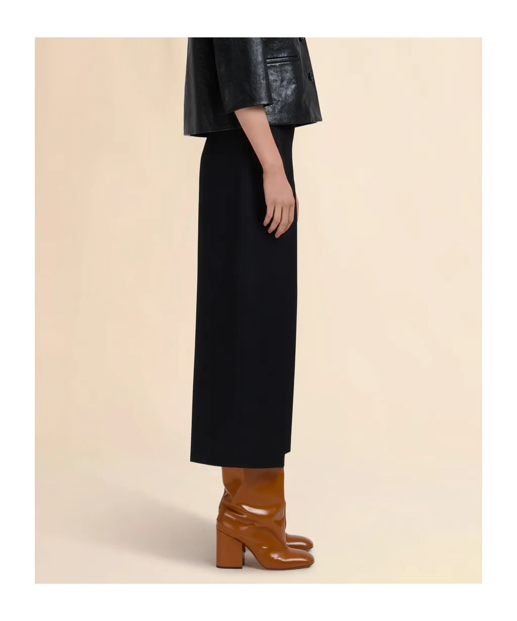 Virgin Wool High-Waisted Trousers