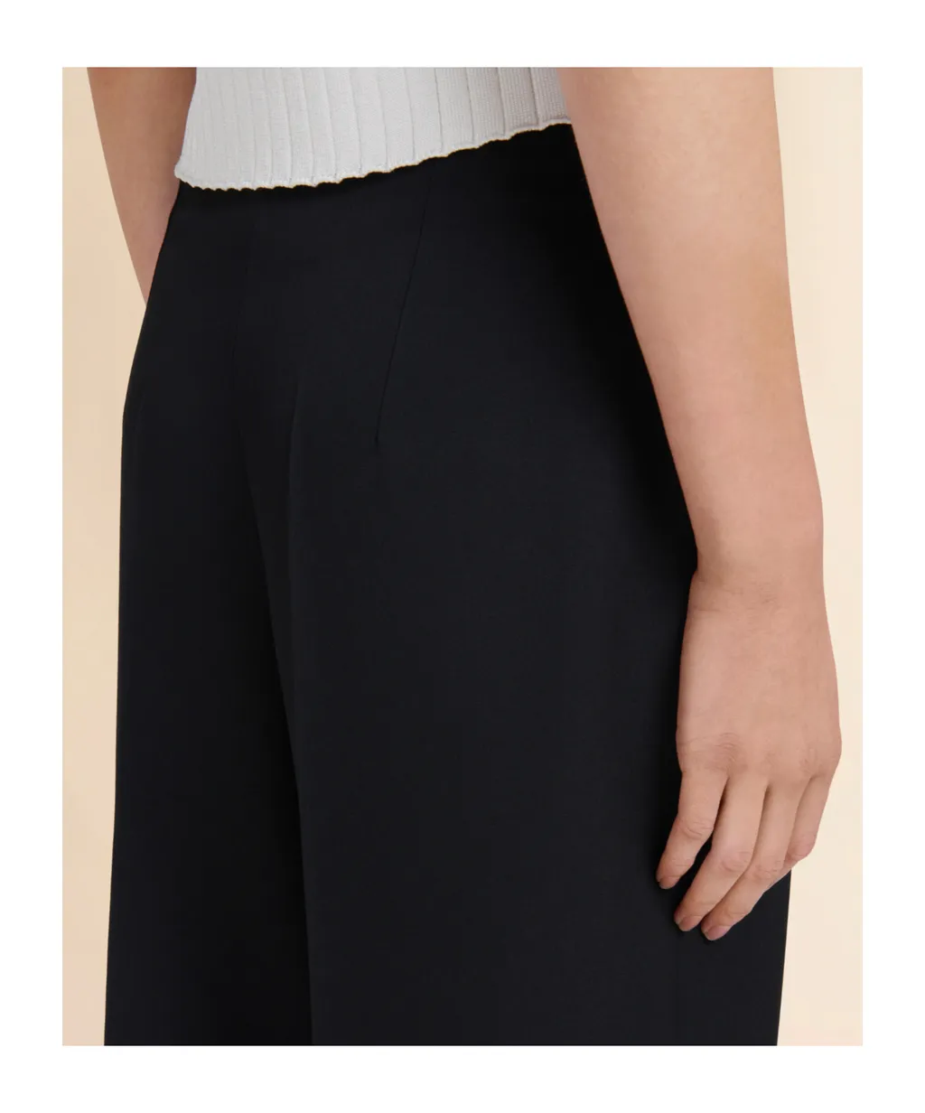 Virgin Wool High-Waisted Trousers