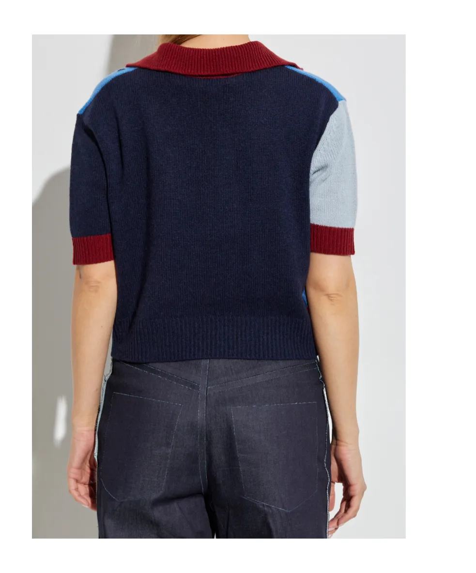 Colourblock Short-Sleeve Top