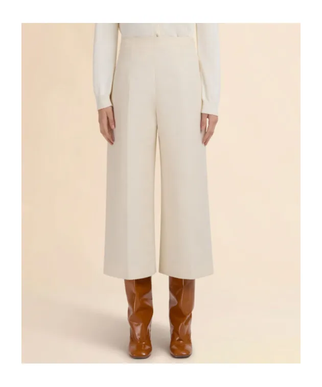 Cotton Cady Cropped Trousers