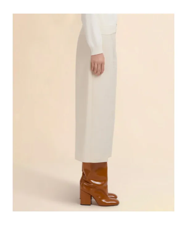 Cotton Cady Cropped Trousers