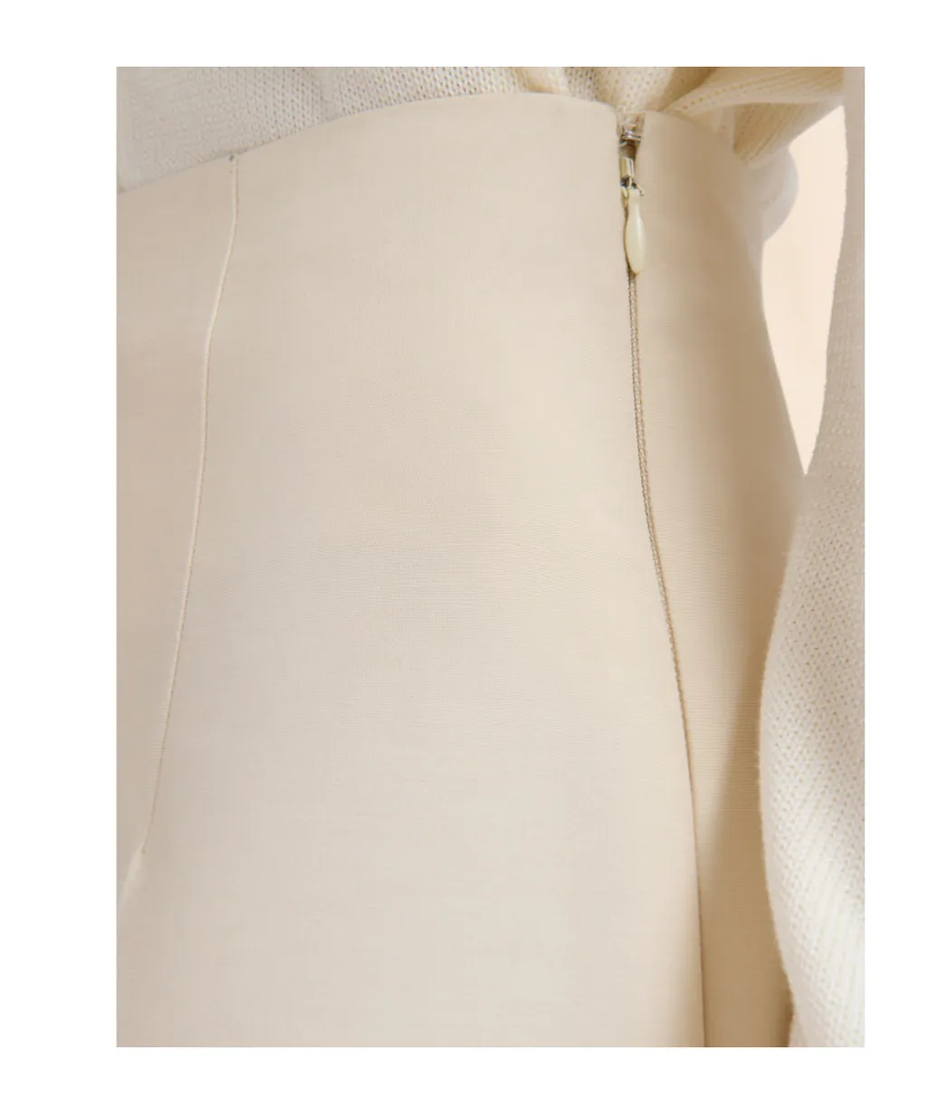 Cotton Cady Cropped Trousers