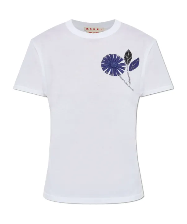 Embroidered Flower T-Shirt