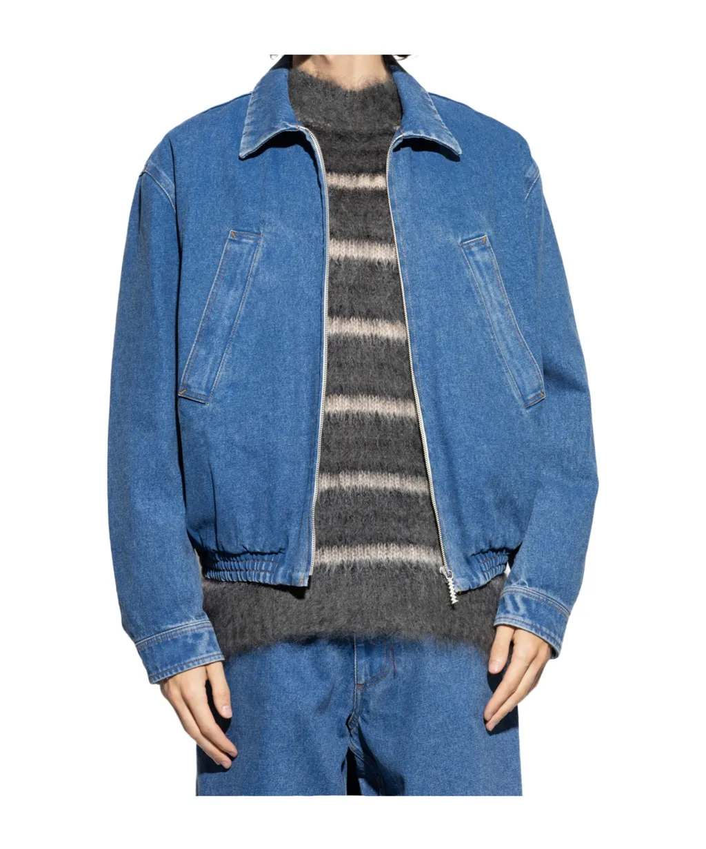 Denim Logo-Print Jacket