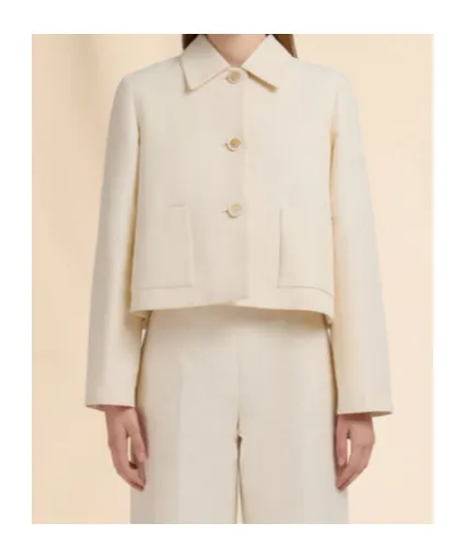 Cream Cady Jacket With Pockets