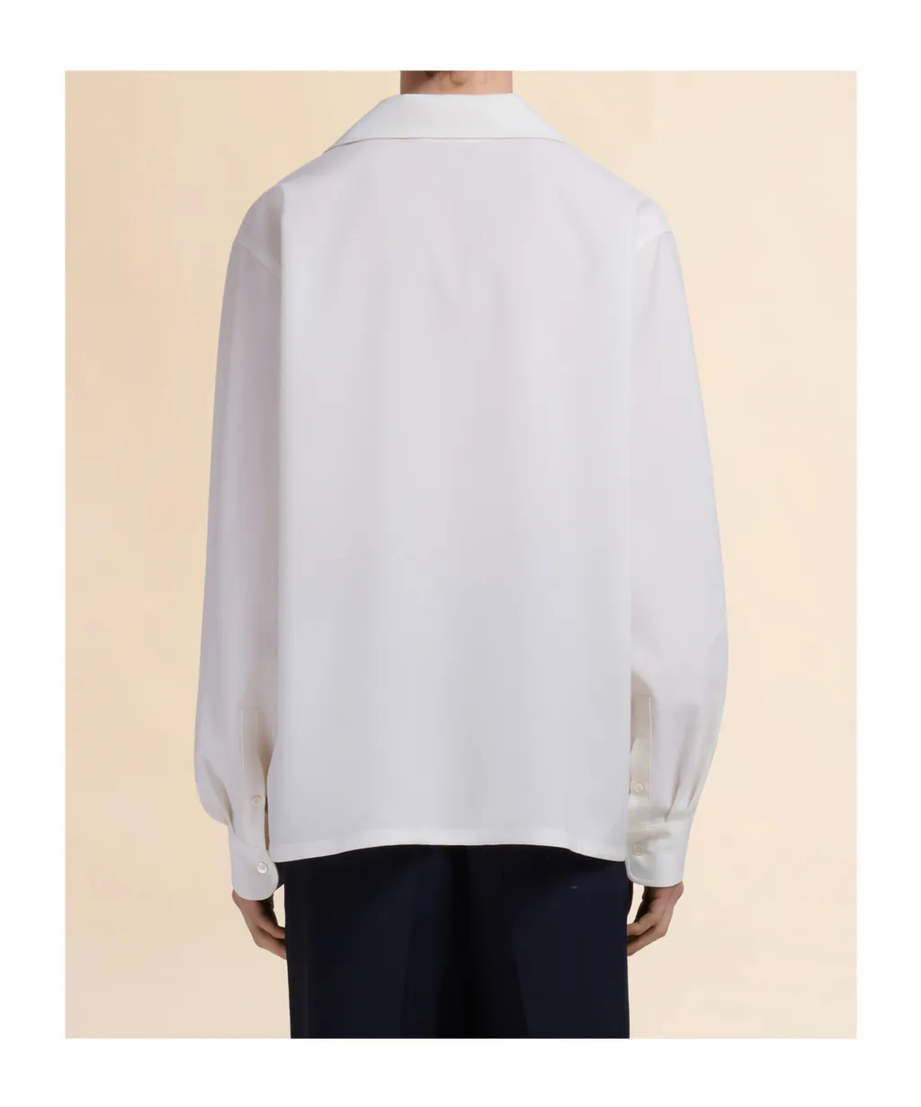 Patch Pockets Button-Up Shirt