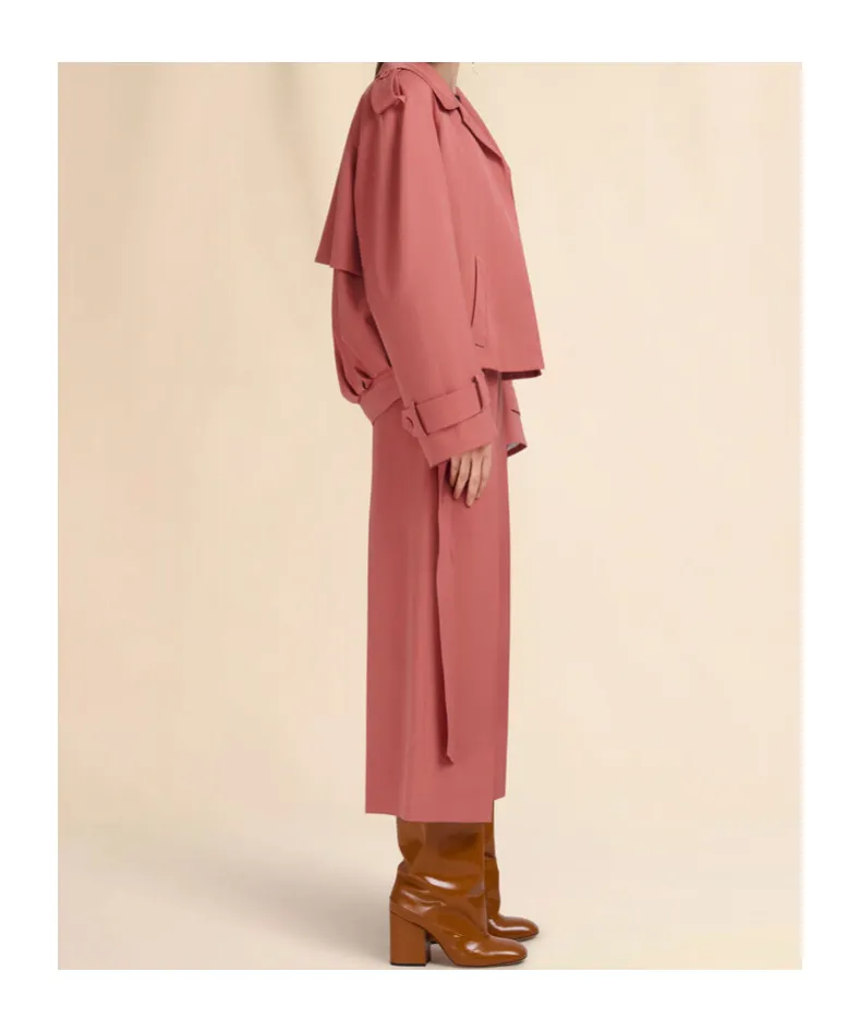 Wool Cropped Trousers