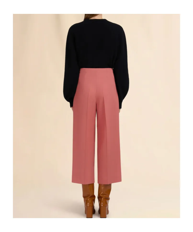 Wool Cropped Trousers