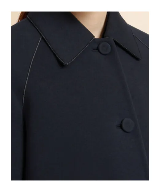 Black Jersey Jacket With Pockets