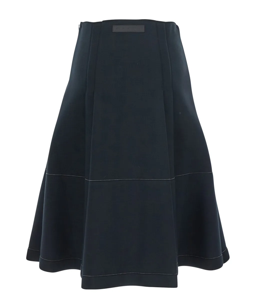 Pleat Detailed Skirt