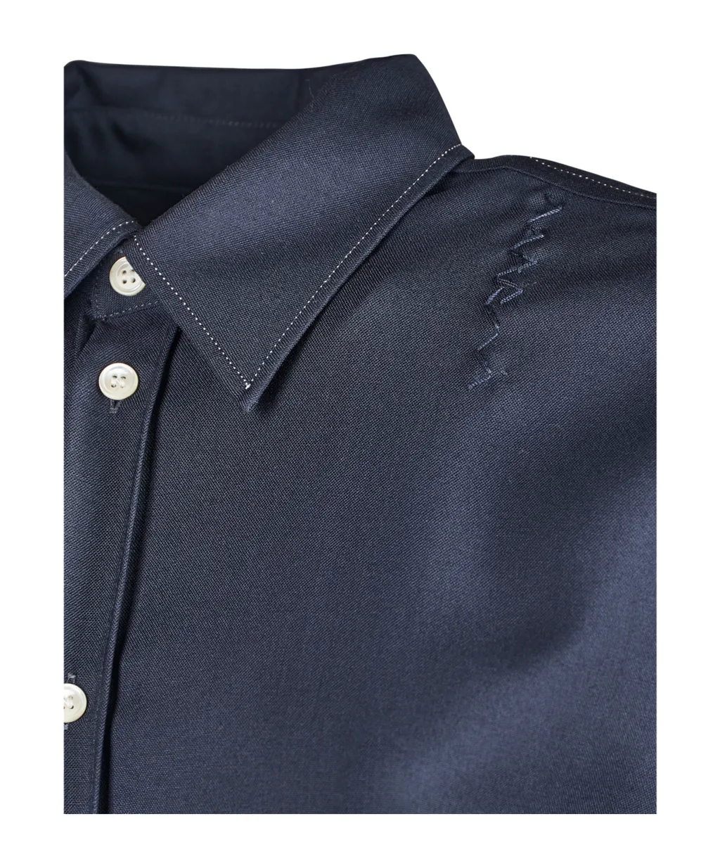 Cuvered Hem Layered Shirt