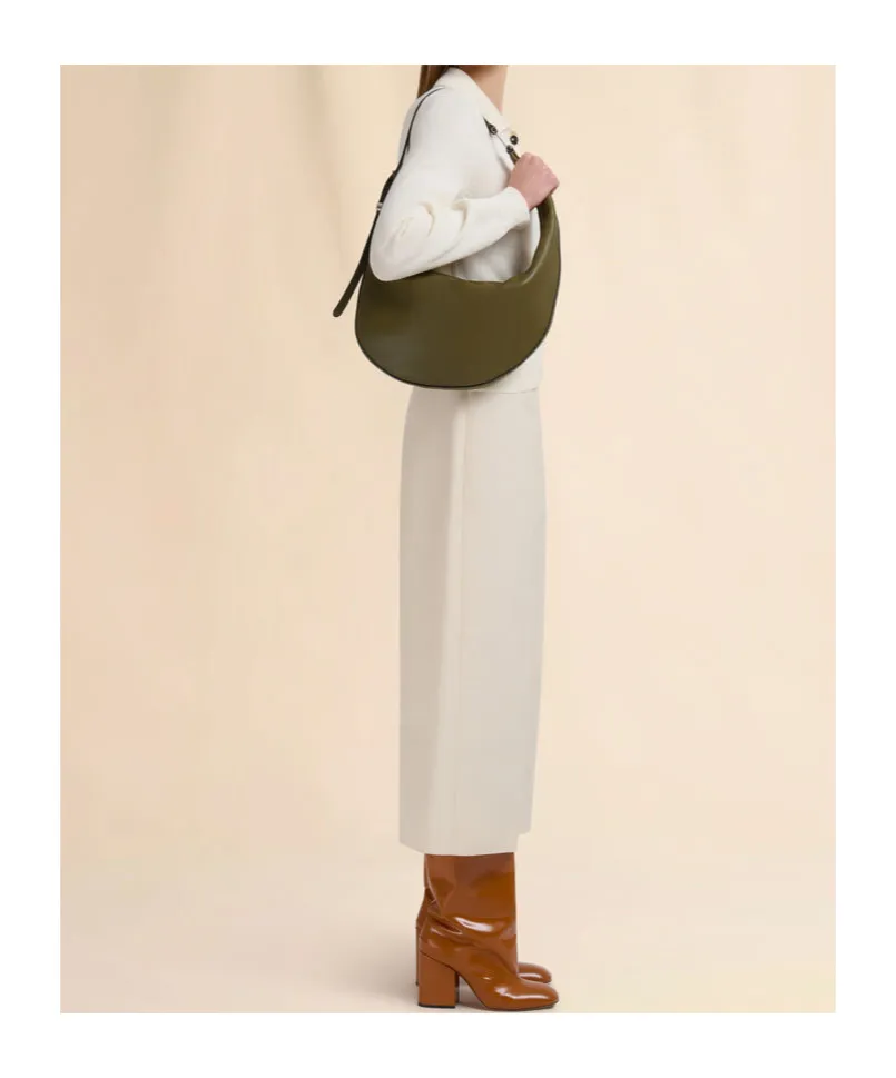Dot Zipped Shoulder Bag