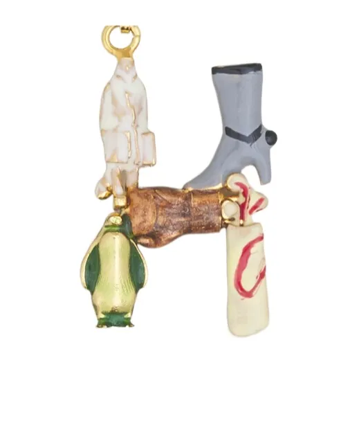 Alphabet H Charm Pendant