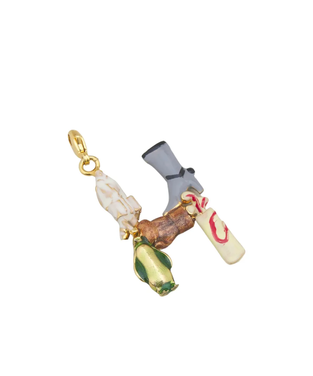 Alphabet H Charm Pendant