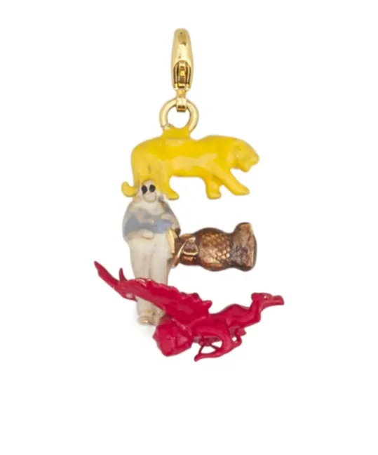 Alphabet E Charm Pendant