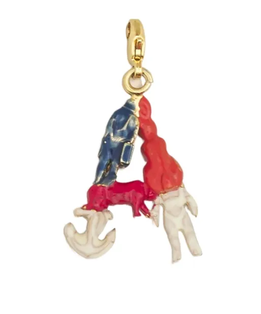 Alphabet A Charm Pendant