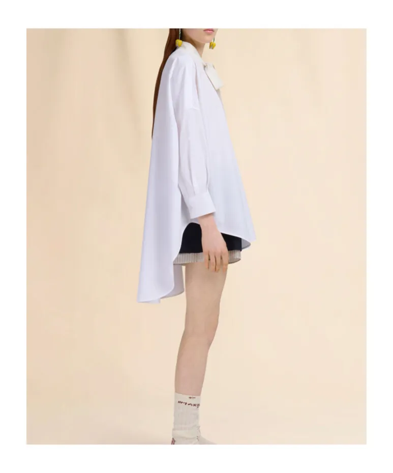 Bow Poplin Shirt