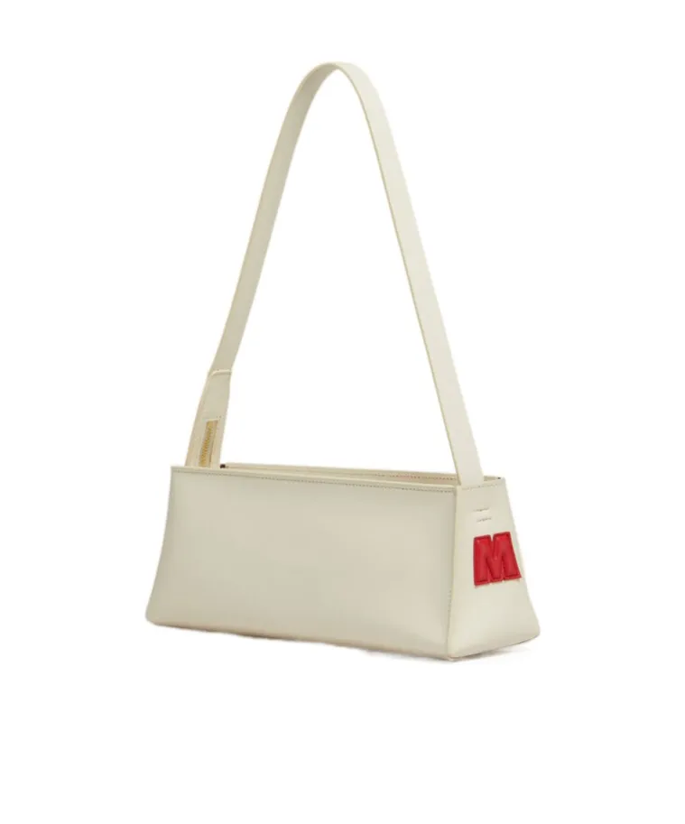 Logo Detailed Zipped Shoulder Bag