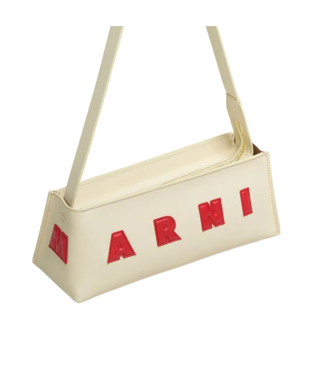 Logo Detailed Zipped Shoulder Bag