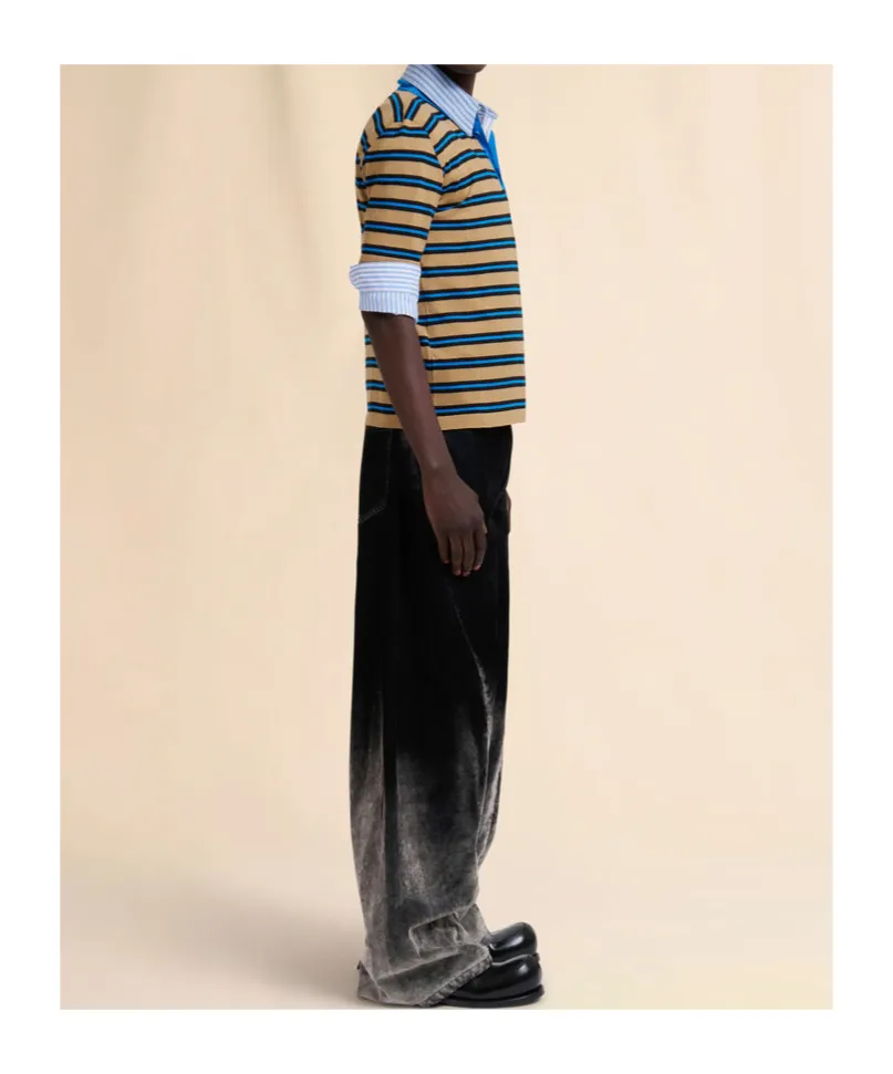 Mixed Stripes Poplin Shirt