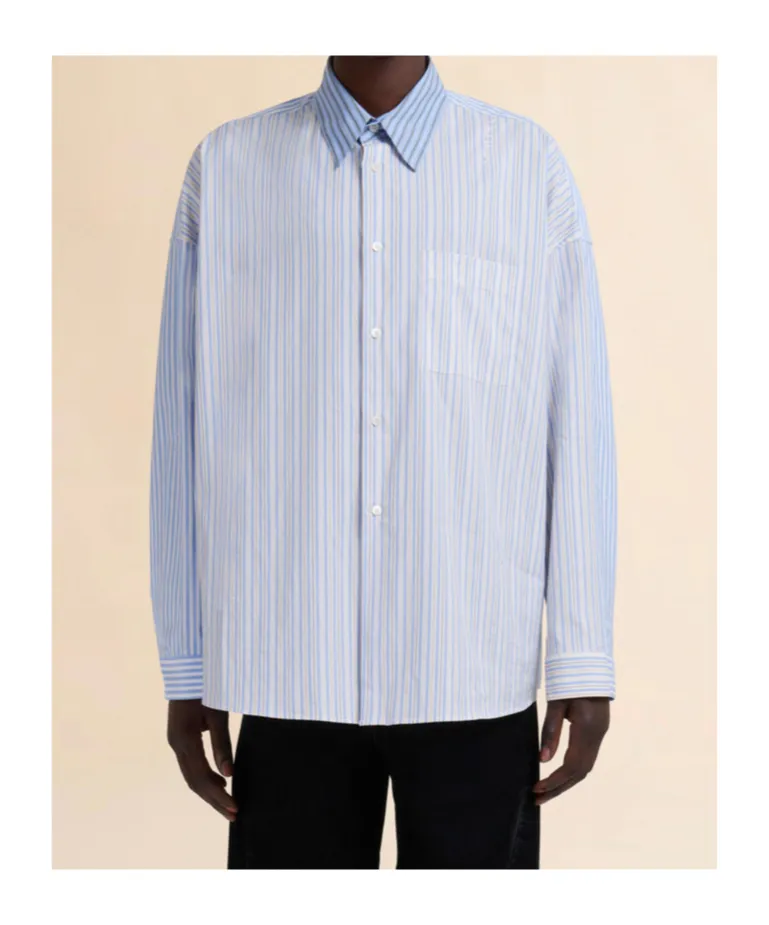 Mixed Stripes Poplin Shirt