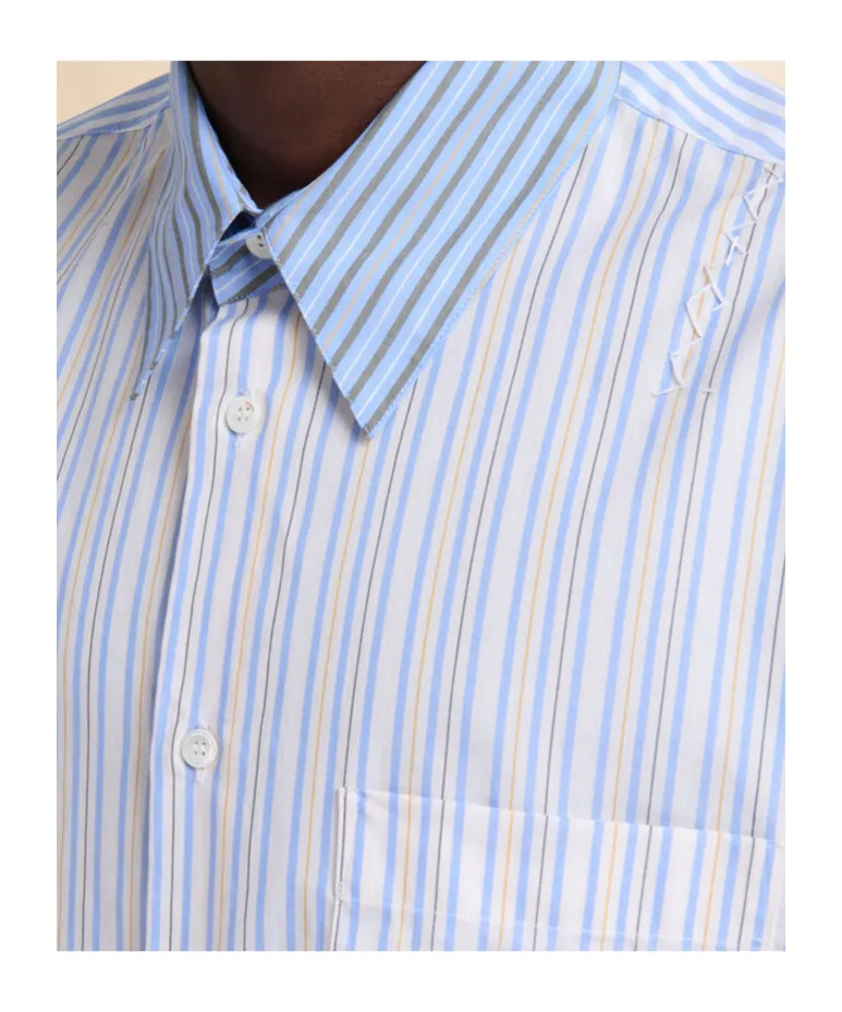 Mixed Stripes Poplin Shirt