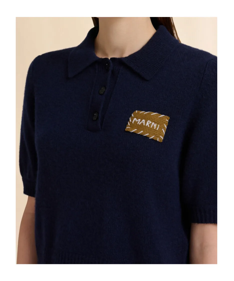Logo Appliqué Polo Jumper