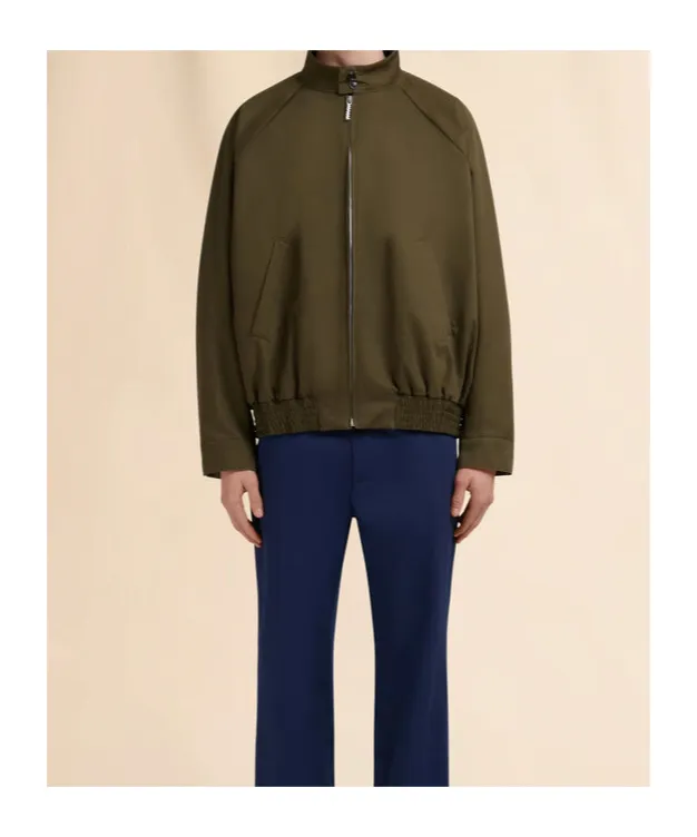 Gabardine Bomber Jacket