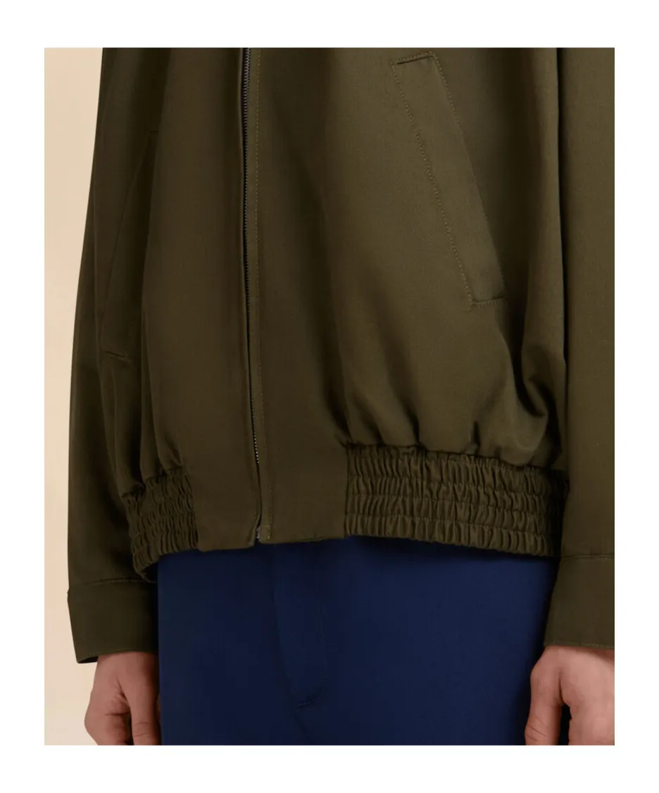 Gabardine Bomber Jacket