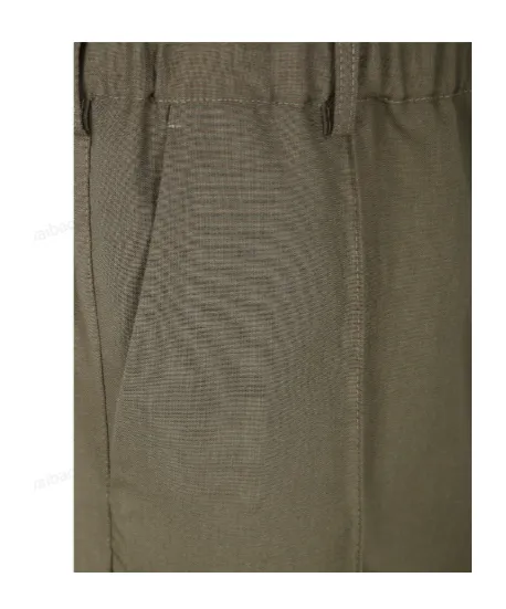 Stitched Crease Flared Trousers