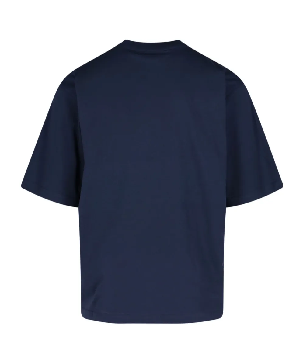 Logo Patch Drop Shoulder T-Shirt