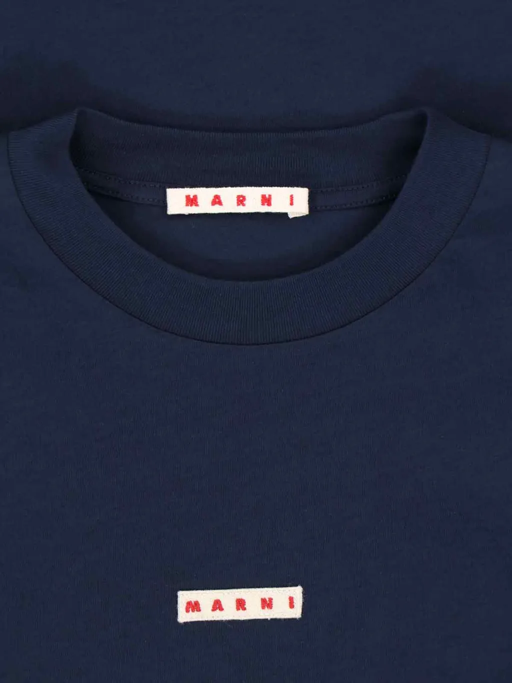 Logo Patch Drop Shoulder T-Shirt