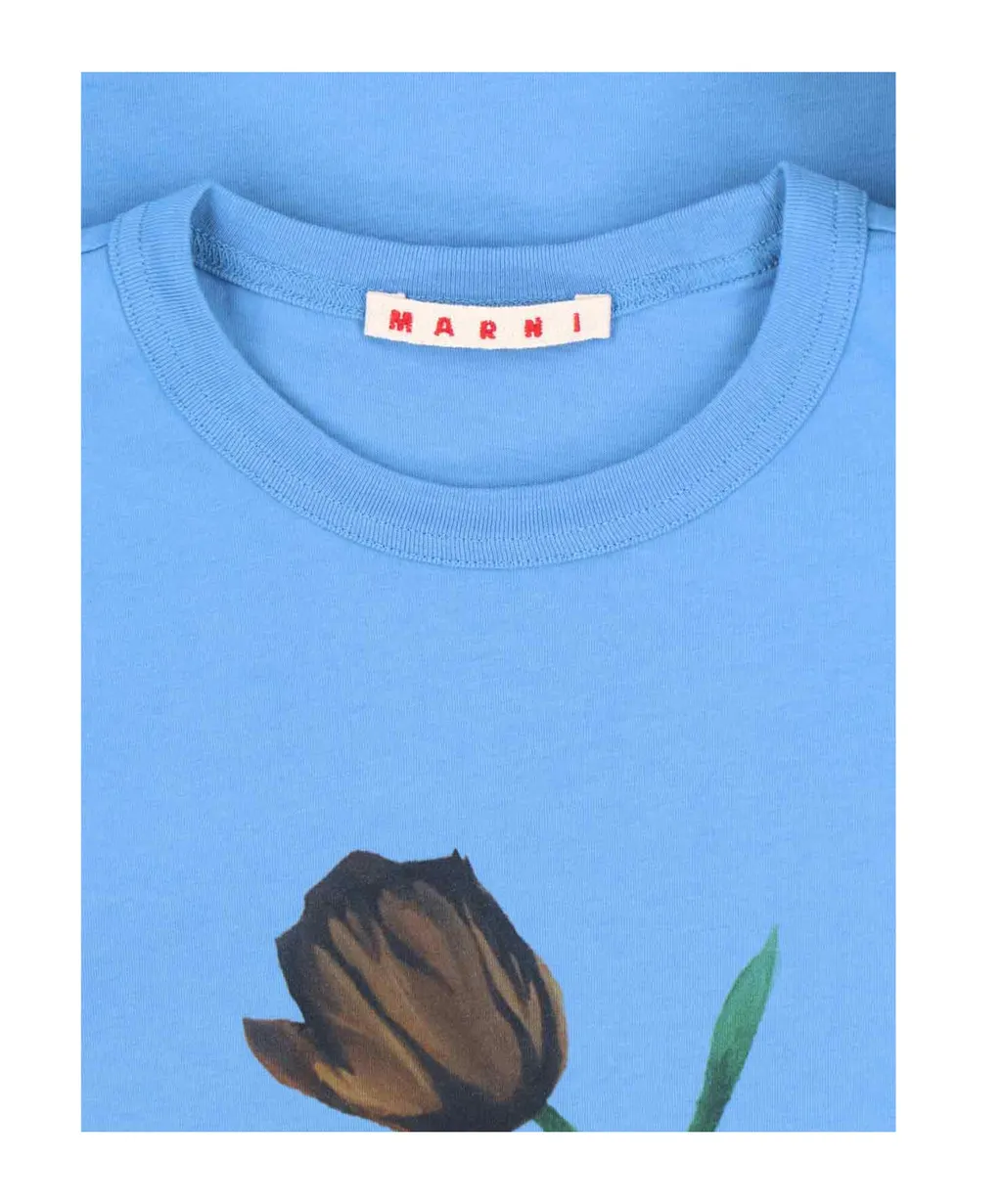 Logo Printed Crewneck T-Shirt