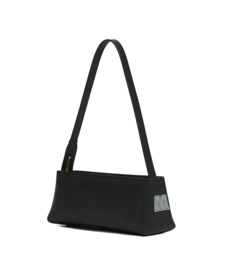 Logo Detailed Zipped Shoulder Bag