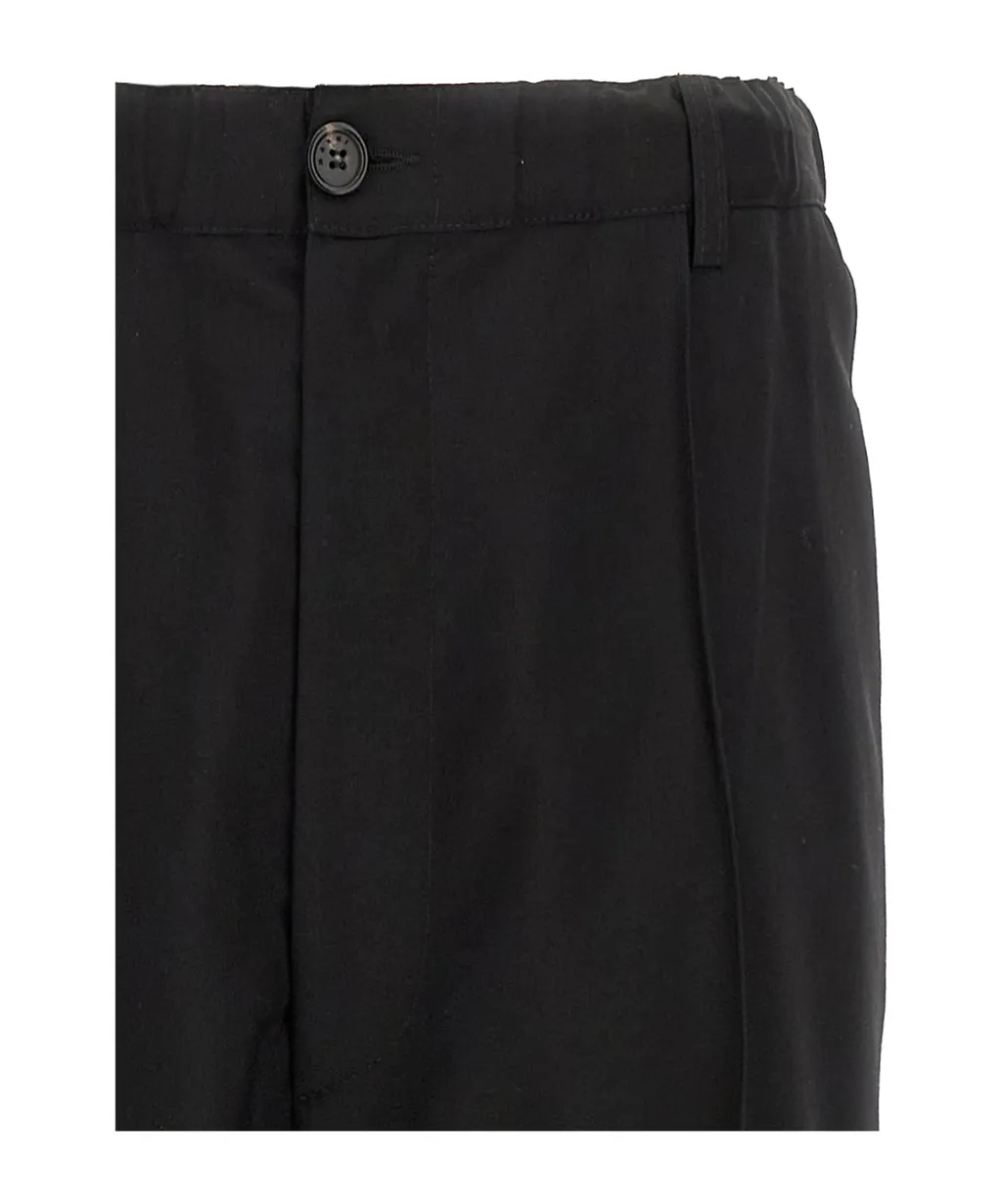 Stitched Crease Flared Trousers