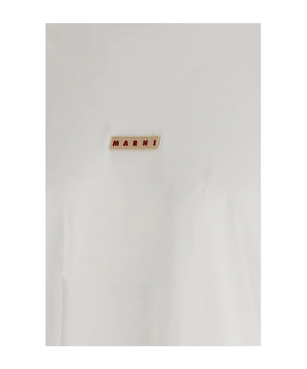 Logo Patch Drop Shoulder T-Shirt