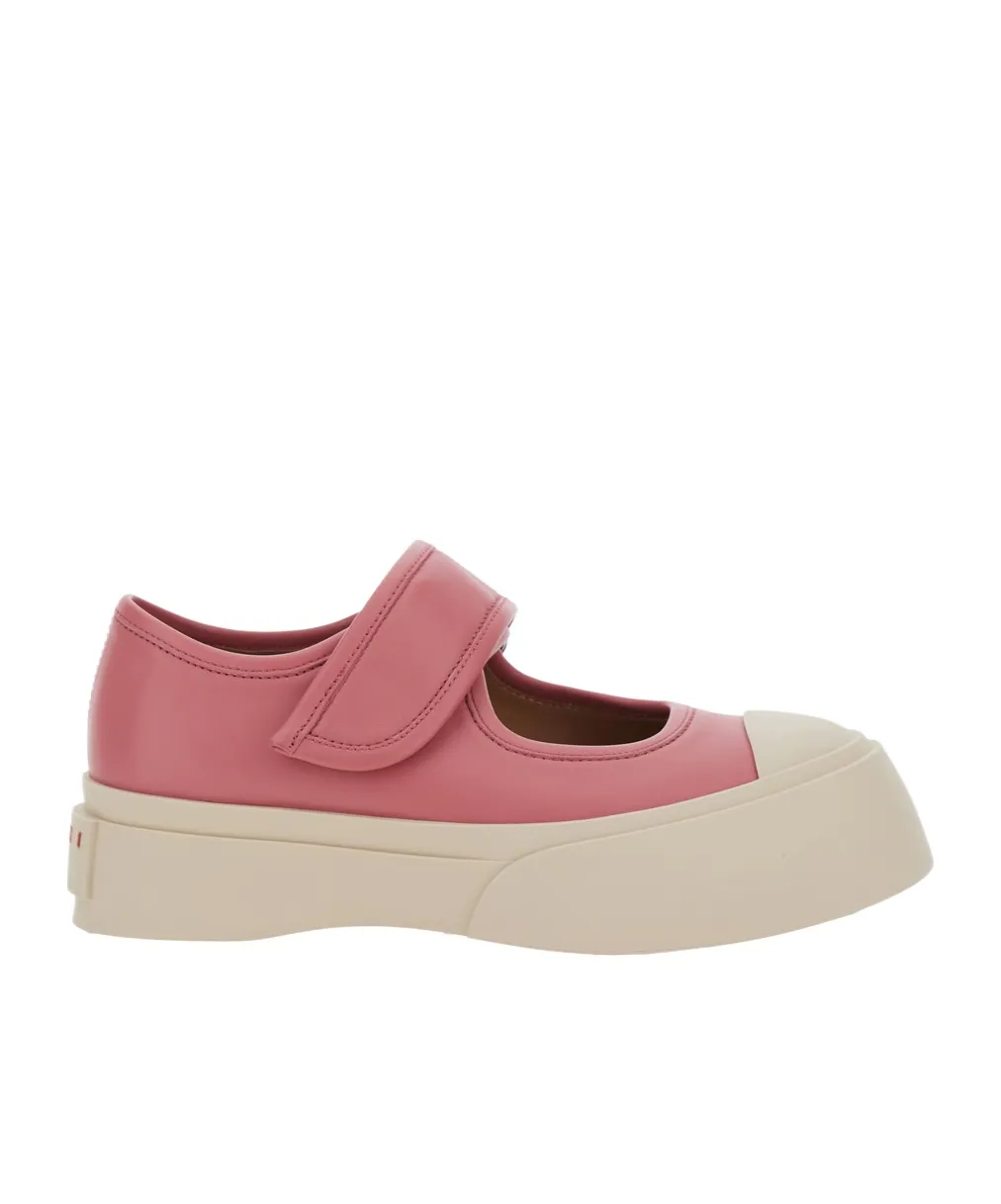 Mary Jane Round-Toe Sneakers