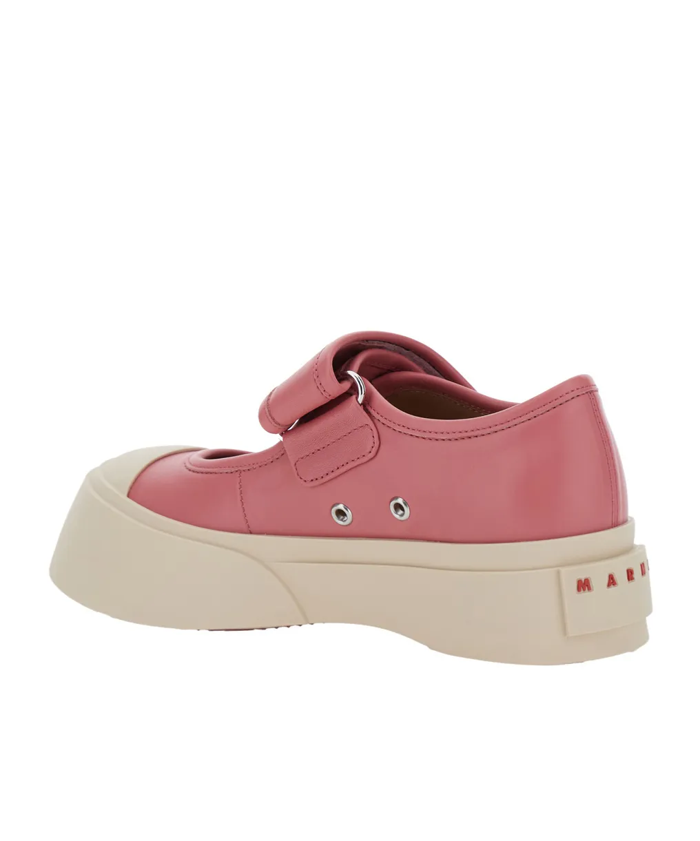 Mary Jane Round-Toe Sneakers