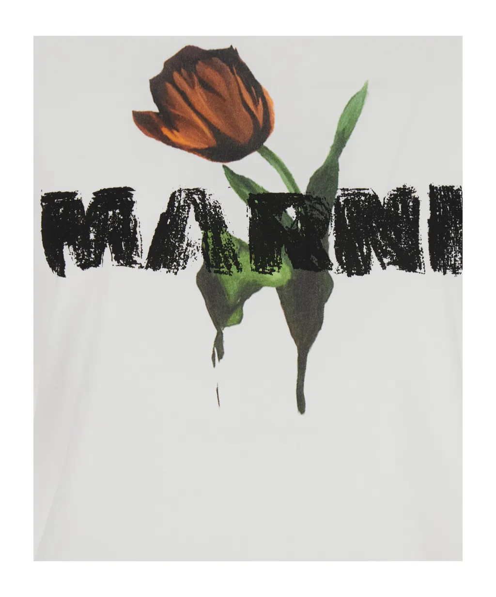Logo Printed Crewneck T-Shirt