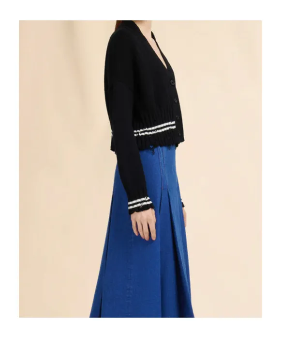 Logo Embroidered Cardigan