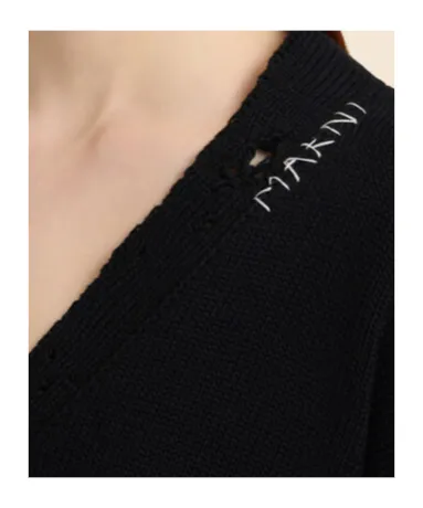 Logo Embroidered Cardigan