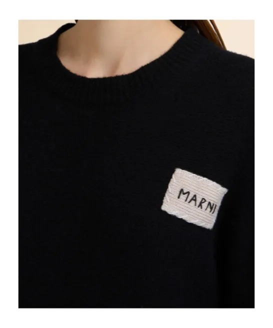Logo Patch Knit Sweater