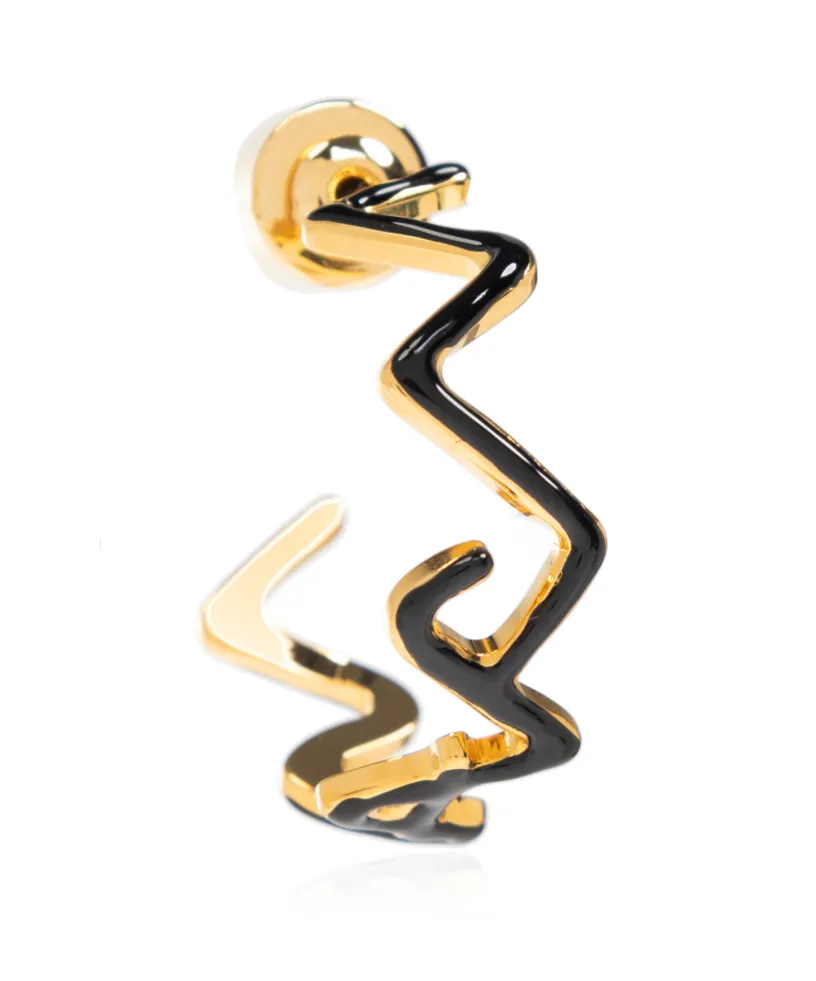 Zig-Zag Hoop Earrings