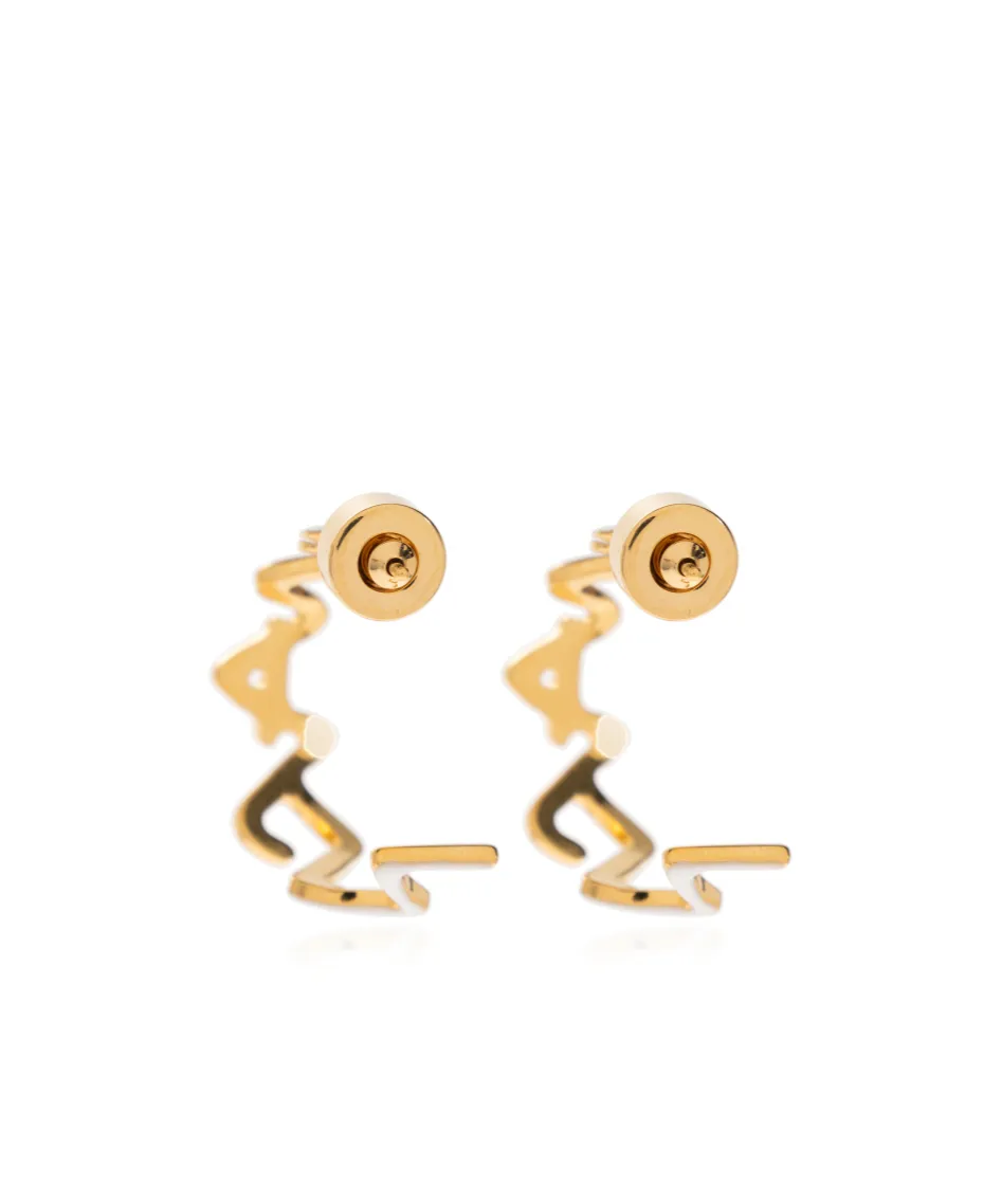 Zig-Zag Hoop Earrings