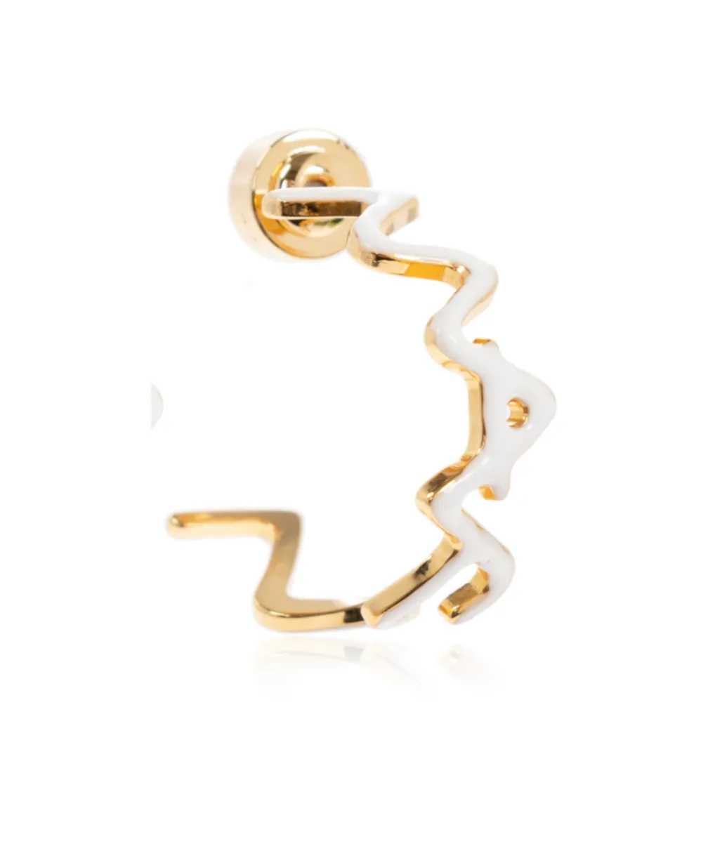 Zig-Zag Hoop Earrings