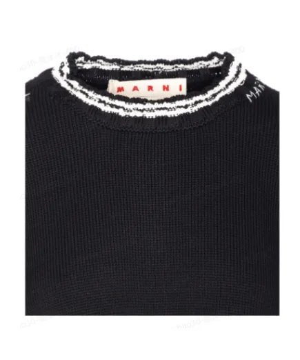 Distressed Crewneck Knitted Jumper
